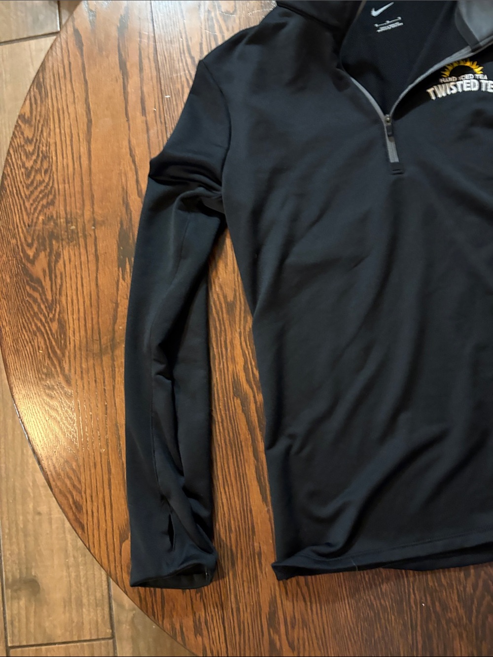 Nike Woman’s Black Quarter-Zip Pullover with Twisted Tea Logo - Picture 4 of 11